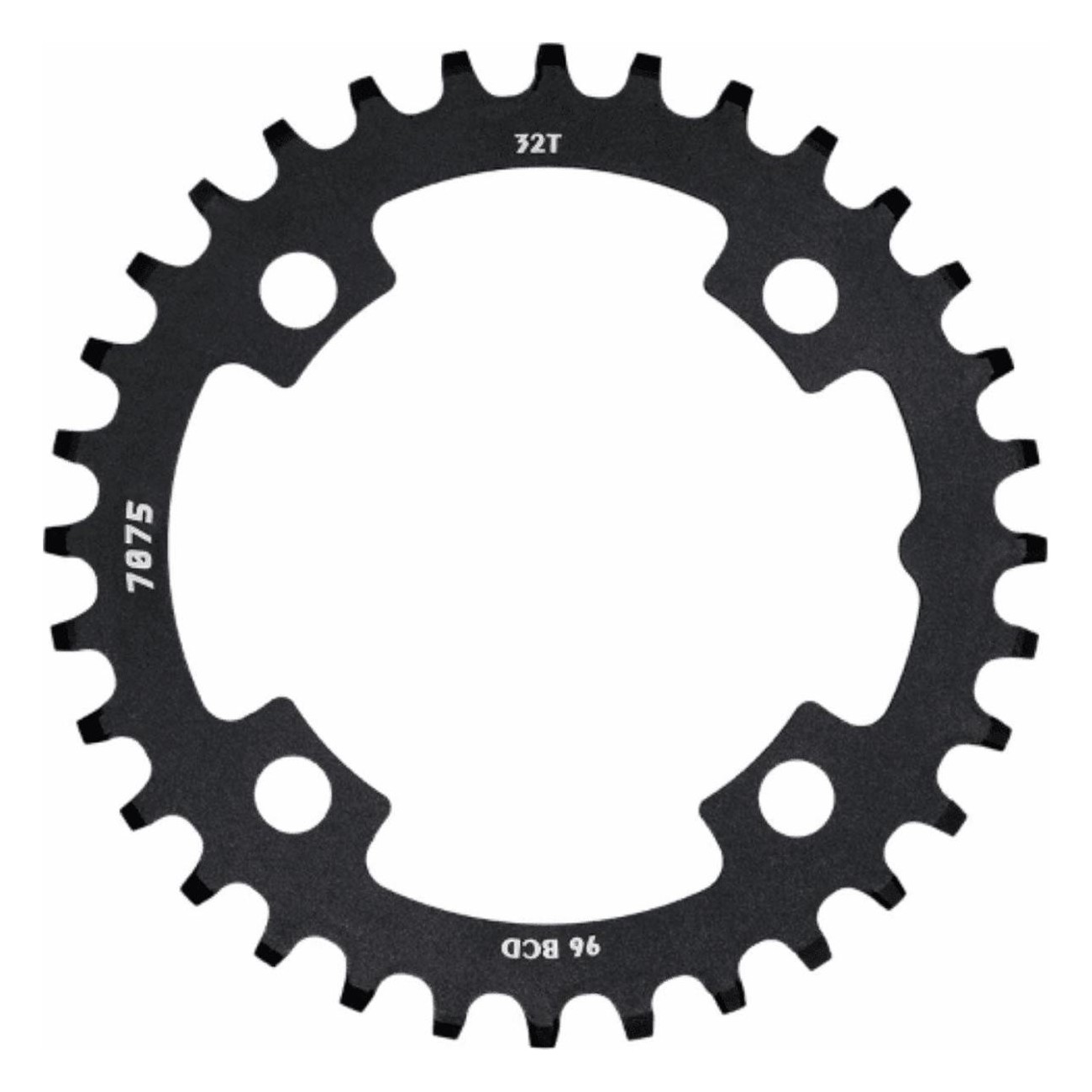 30T MTB Chainring in 7075 Aluminum, BCD 96mm, 4 Holes, 11/12v Compatible - 1