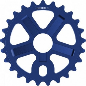 Green Regent 25T Blue Aluminum 6061 Bicycle Sprocket - 25 Teeth, 15/16' - 1