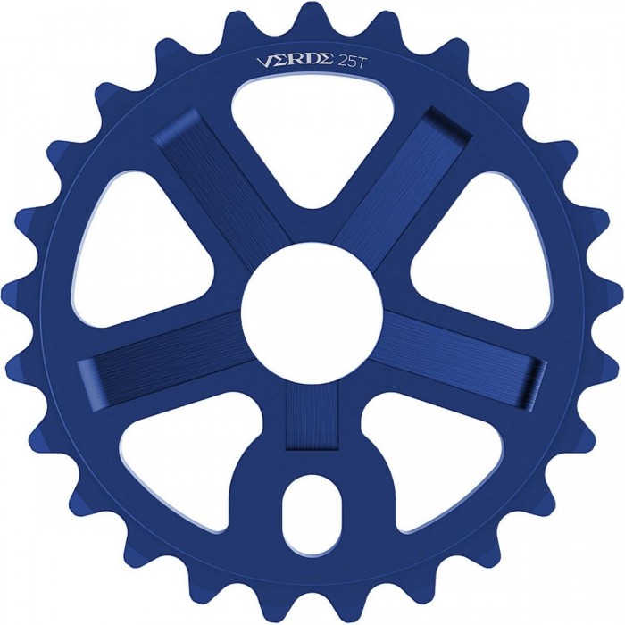 Green Regent 25T Blue Aluminum 6061 Bicycle Sprocket - 25 Teeth, 15/16' - 1