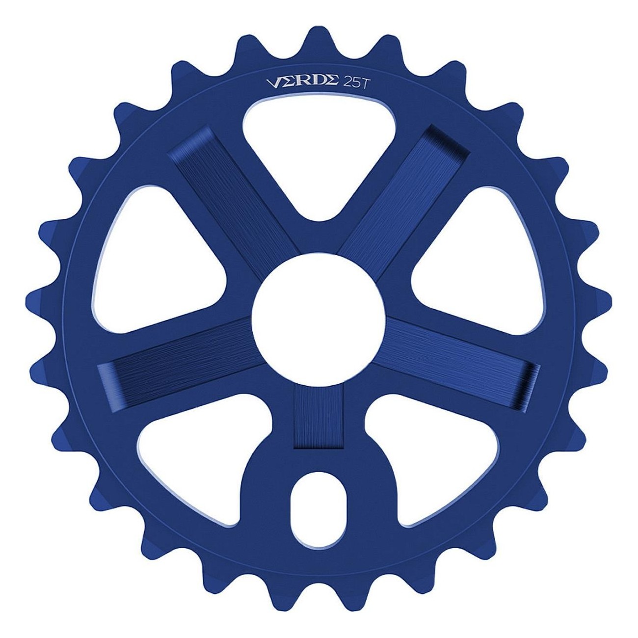 Green Regent 25T Blue Aluminum 6061 Bicycle Sprocket - 25 Teeth, 15/16' - 1