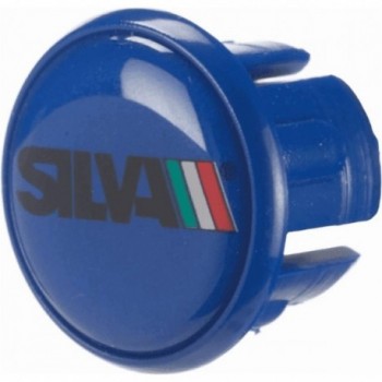 Bouchons de Guidon Course Bleu Silva - 2 Pièces en Plastique Résistant - 1