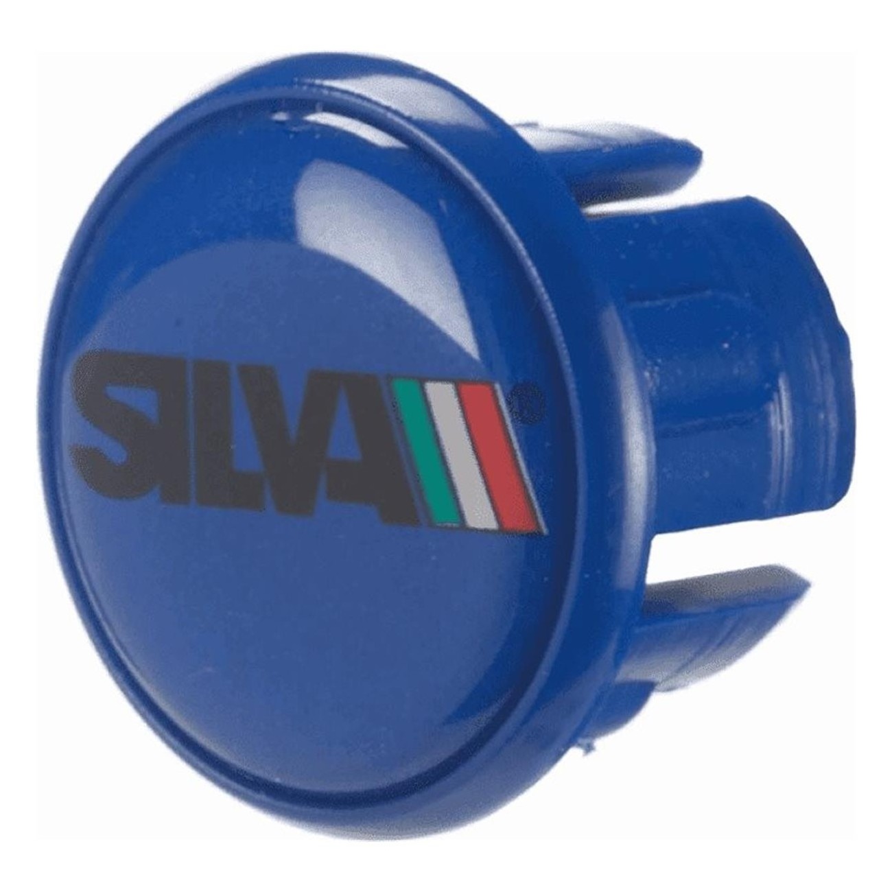 Blue Silva Road Handlebar Plugs - 2 Pieces in Durable Plastic - 1