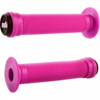 Manopole BMX ODI Longneck ST Rosa 143mm - Comfort e Durata per Professionisti - 1 - Manopole - 0711484104473