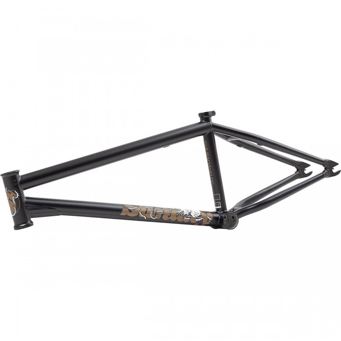 Sunday Darkwave 21.25' Broc Raiford Matte Black BMX Frame 4130 Chrome - 1