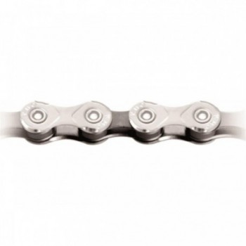 11-Speed X11 Silver-Black Chain 118 Links Compatible with Shimano, SRAM, Campagnolo - 1