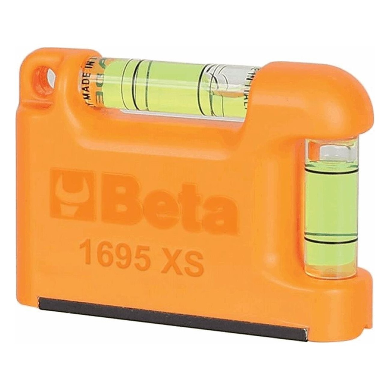 Beta Magnetic Pocket Level with 2 Vials - Size 70x48.5x20mm, Accuracy 1mm/m - 1