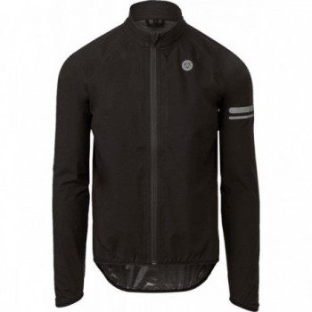 Veste de pluie sport homme noire en polyester - Taille M, légère et pliable - 1