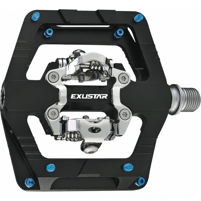 Enduro Pedal E-PM824 aus Aluminium 6061 Schwarz mit verstärkten Lagern, 113x101mm - 1