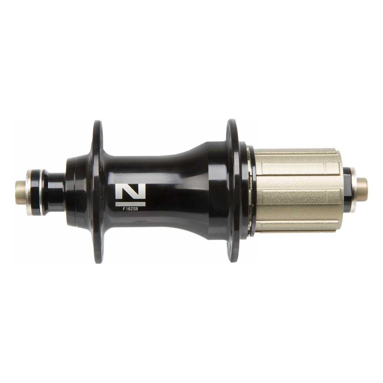 Novatec Black Aluminum Rear Hub 36H 10x145mm for Shimano 11v with Bearings - 1