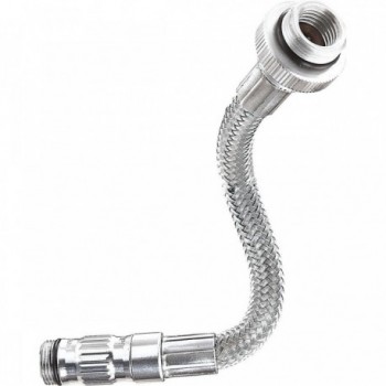 Lezyne CO2 Replacement Hose Silver for CFH Pump, Steel Reinforced - 1