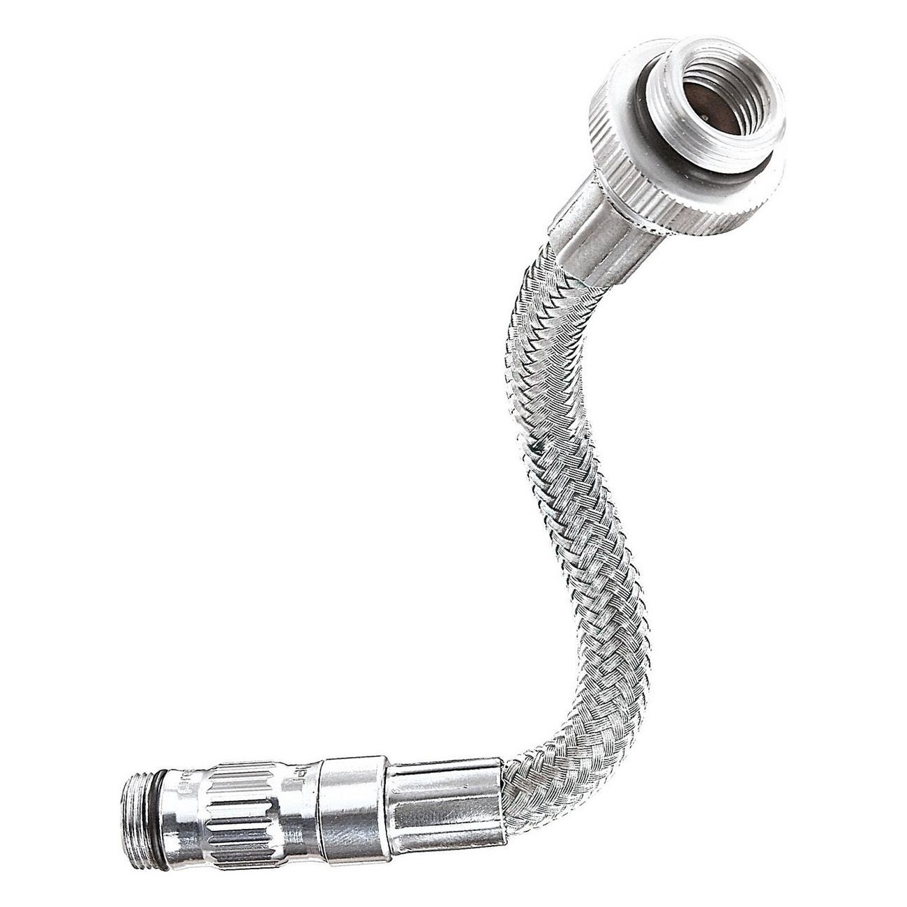 Lezyne CO2 Ersatzschlauch Silber für CFH Pumpe, Stahlverstärkt, Presta & Schrader - 1