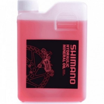 Huile Minérale Rouge Shimano pour Freins Hydrauliques - 1 Litre - 1