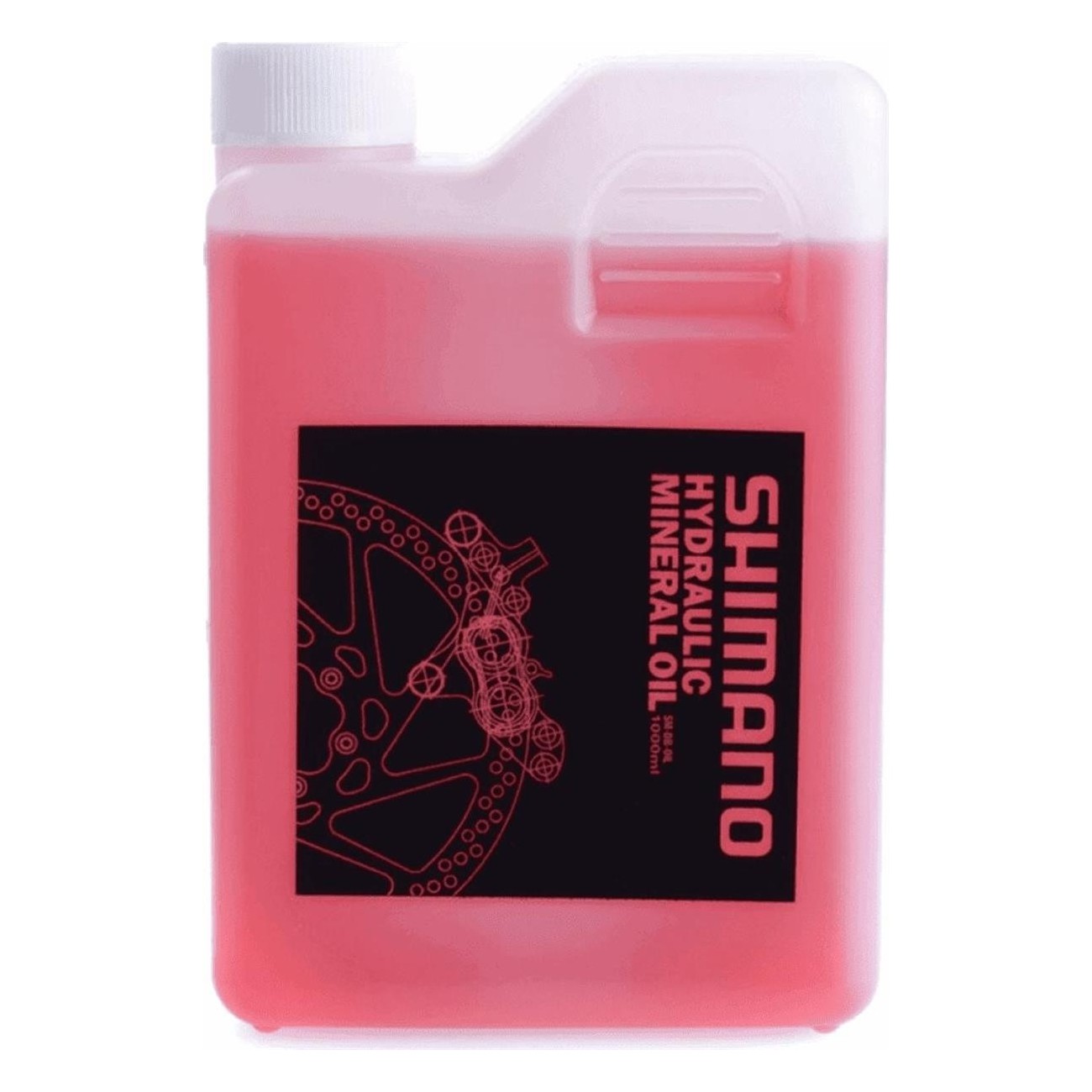 Aceite Mineral Rojo Shimano para Frenos Hidráulicos - 1 Litro - 1