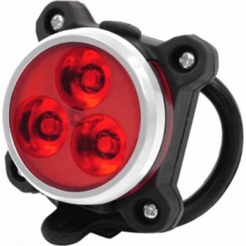 USB Rechargeable Rear Light with 3 LEDs, 8 Functions and IPX4 Resistance - 1