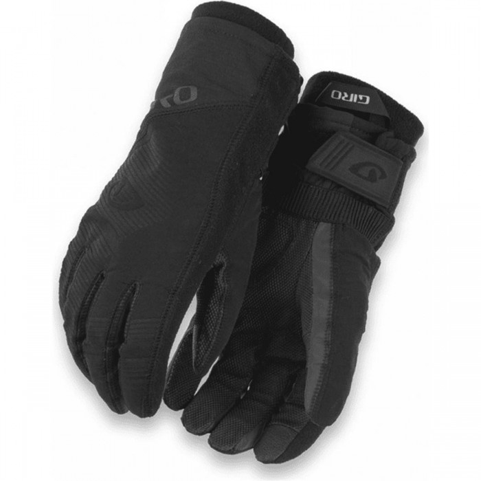 Guantes Invernales Largos Negros Talla L Touchscreen Impermeables - 1