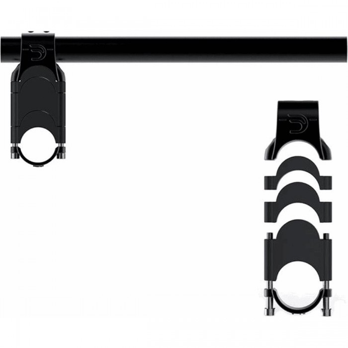 Kit d'Espacement pour Repose-Coudes 55mm Noir pour DEDA Fastblack2 et Parabolica - 1