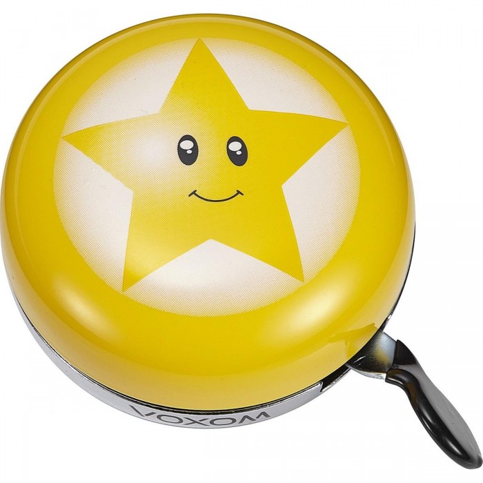 Campana de Bicicleta KL16 83 mm Estrella - Sonido Fuerte y Diseño Smiley - 1