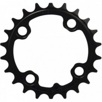 Corona Catena MTB 24T in Alluminio Nero Opaco per 9 e 10 Velocità, BCD 64mm - 1 - Corone e pignoni - 0710845413834