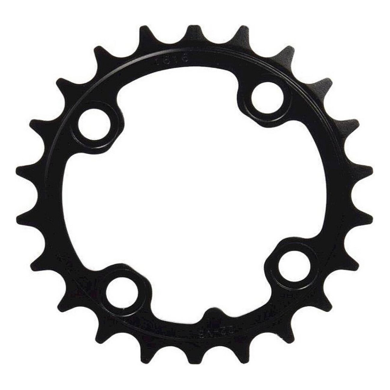 24T Black Matte Aluminum MTB Chainring for 9 & 10 Speed, BCD 64mm - 1