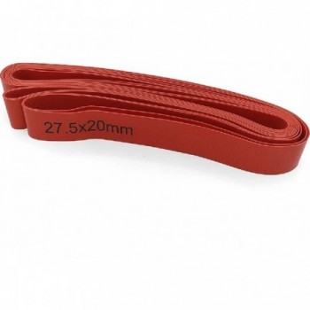 Paire de bandes de protection rigides MTB 27,5' - 20 mm Rouges - 1