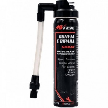 Inflate and Repair Spray 75ml - Compatible with Regina, Presta, and Schrader Valves - 1