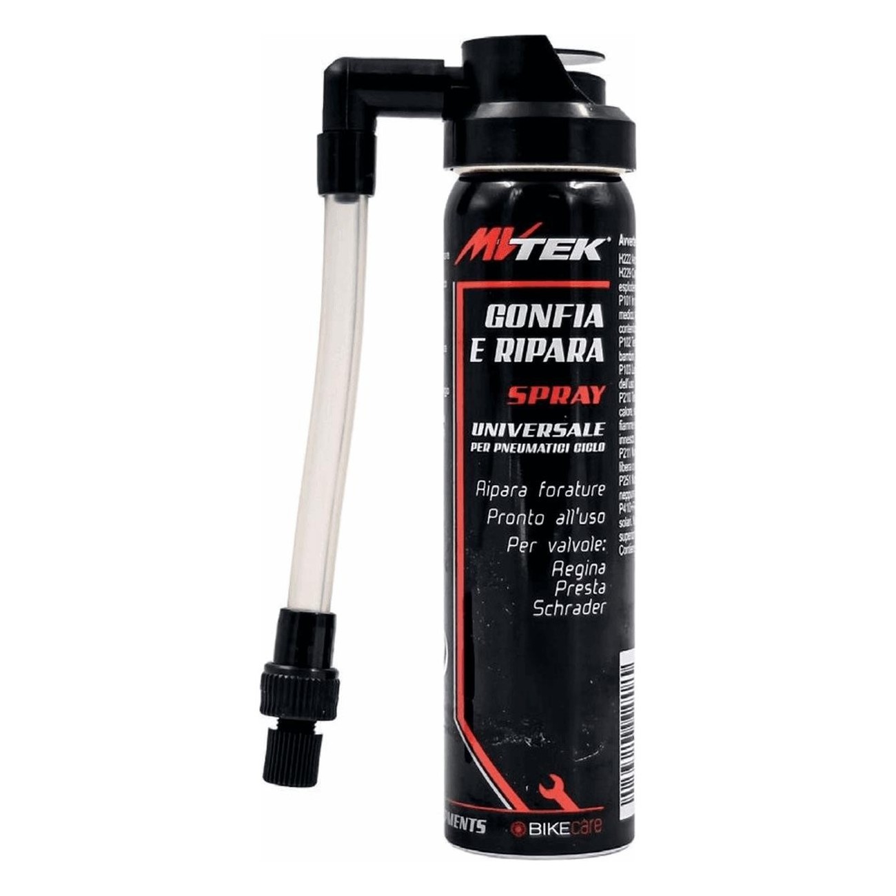 Inflate and Repair Spray 75ml - Compatible with Regina, Presta, and Schrader Valves - 1