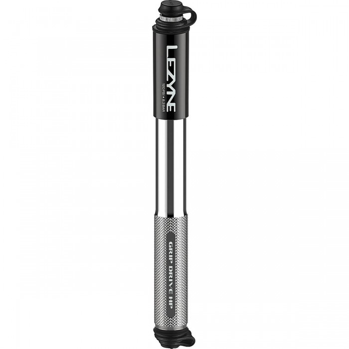 Lezyne Bomba de Mano Grip Drive HP Plata - Alta Presión, Compacta y Eficiente - 1