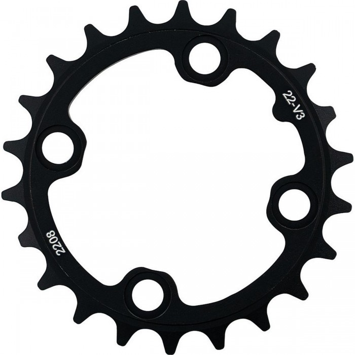 Corona Catena MTB Truvativ 22T in Alluminio Nero, BCD 64 mm per 9/10 Velocità - 1 - Corone e pignoni - 0710845413797