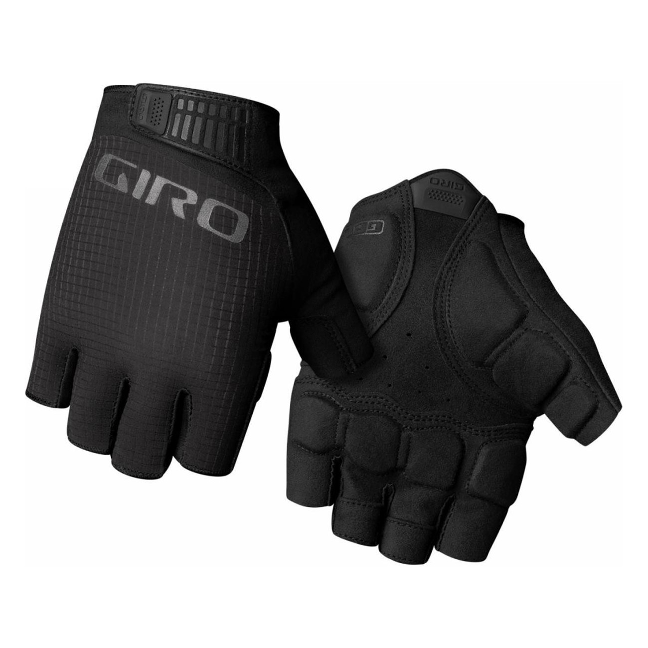 Bravo Gel II Summer Gloves Black L with Recycled Fabric Palm and Gel Pads - 1