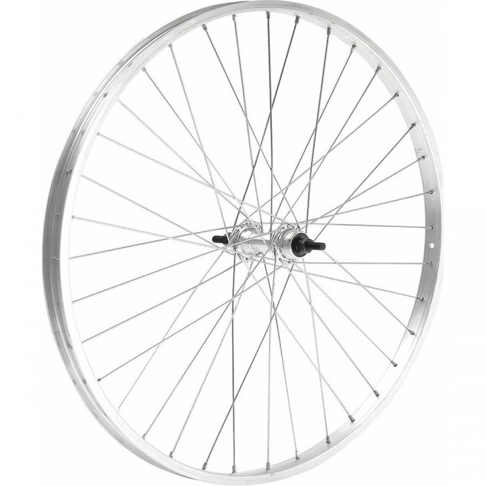 Ruota Posteriore 28x1,5/8 in Alluminio con Cuscinetti 7V e Sgancio Rapido Q-R - MVTEK - 1 - Ruote complete - 8005586217264