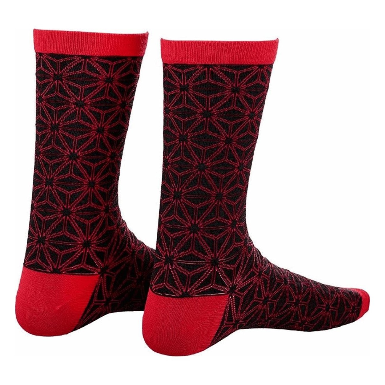 Chaussettes Mi-Hauteur ASAN Noir/Rouge Taille XL - SUPACAZ - 1