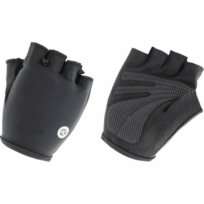 Guanti Sportivi a Mezze Dita in Gel e Lycra 190gr - Nero XS - AGU - 1 - Guanti - 8717565551398