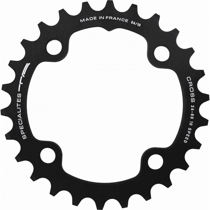 Einzelkranz 42 Zähne 10V BCD 120mm Schwarz für SRAM Kurbeln (XX 2010, XX, XO, X9, X7) - 1