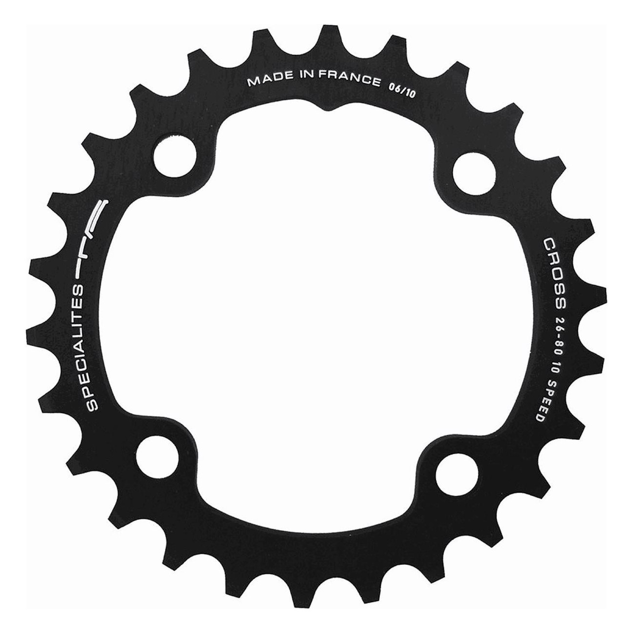 Einzelkranz 42 Zähne 10V BCD 120mm Schwarz für SRAM Kurbeln (XX 2010, XX, XO, X9, X7) - 1