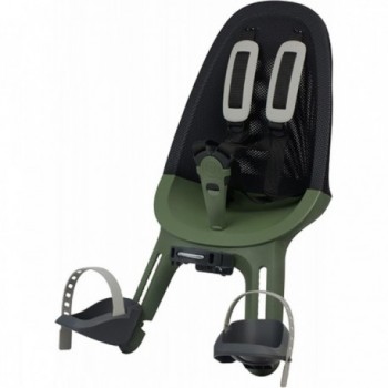 Seggiolino Anteriore Qibbel Air Nero/Verde Militare - Leggero e Sicuro per Bambini fino a 15kg - 1 - Seggiolini - 8712864438593