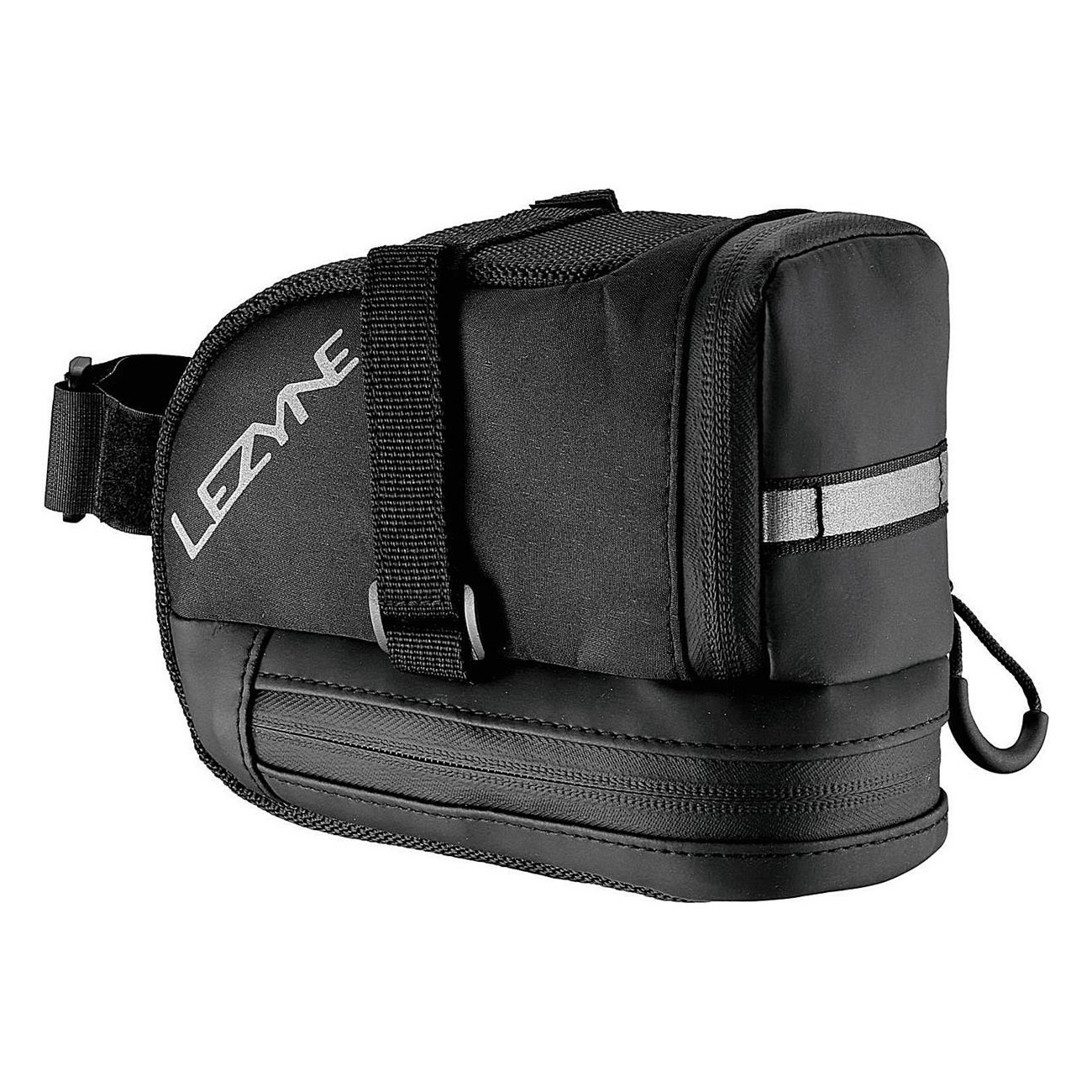 Borsa da Sella Lezyne Caddy L Nera - Grande Capacità e Resistenza per Bicicletta - 1 - Borse e bauletti - 4712805970582