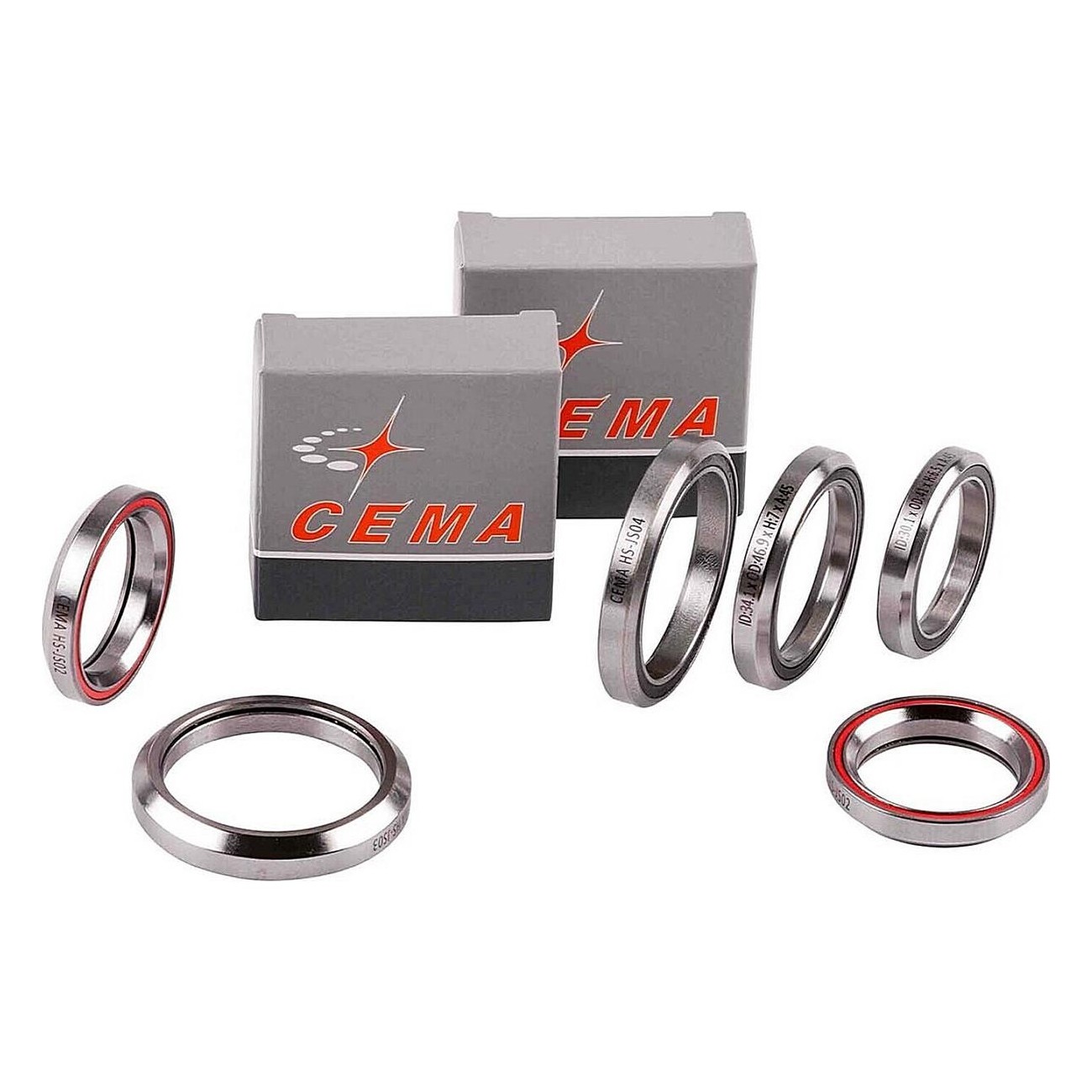 Chrome Steel Steering Series Bearing CEMA SRC - 41.8 x 32.7 x 6 mm, 45°/45° Angle - 1