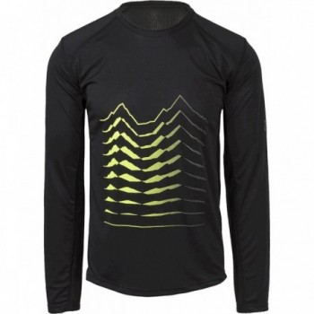 Camiseta MTB Hombre Negra Manga Larga S - Transpirable y Antiabrasiva - 1