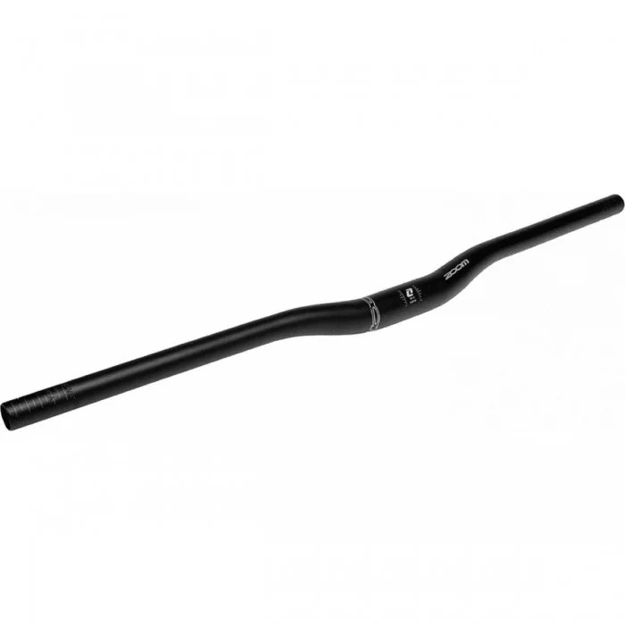 MTB ZOOM Black Aluminum Handlebar - Rise 20mm, Diameter 31.8mm, Width 700mm - 1