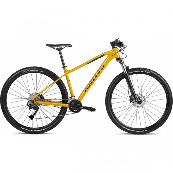 Bicicleta de Montaña KROSS Level 2.0 Hombre 29' Amarillo/Negro, 18V, Talla L - 1