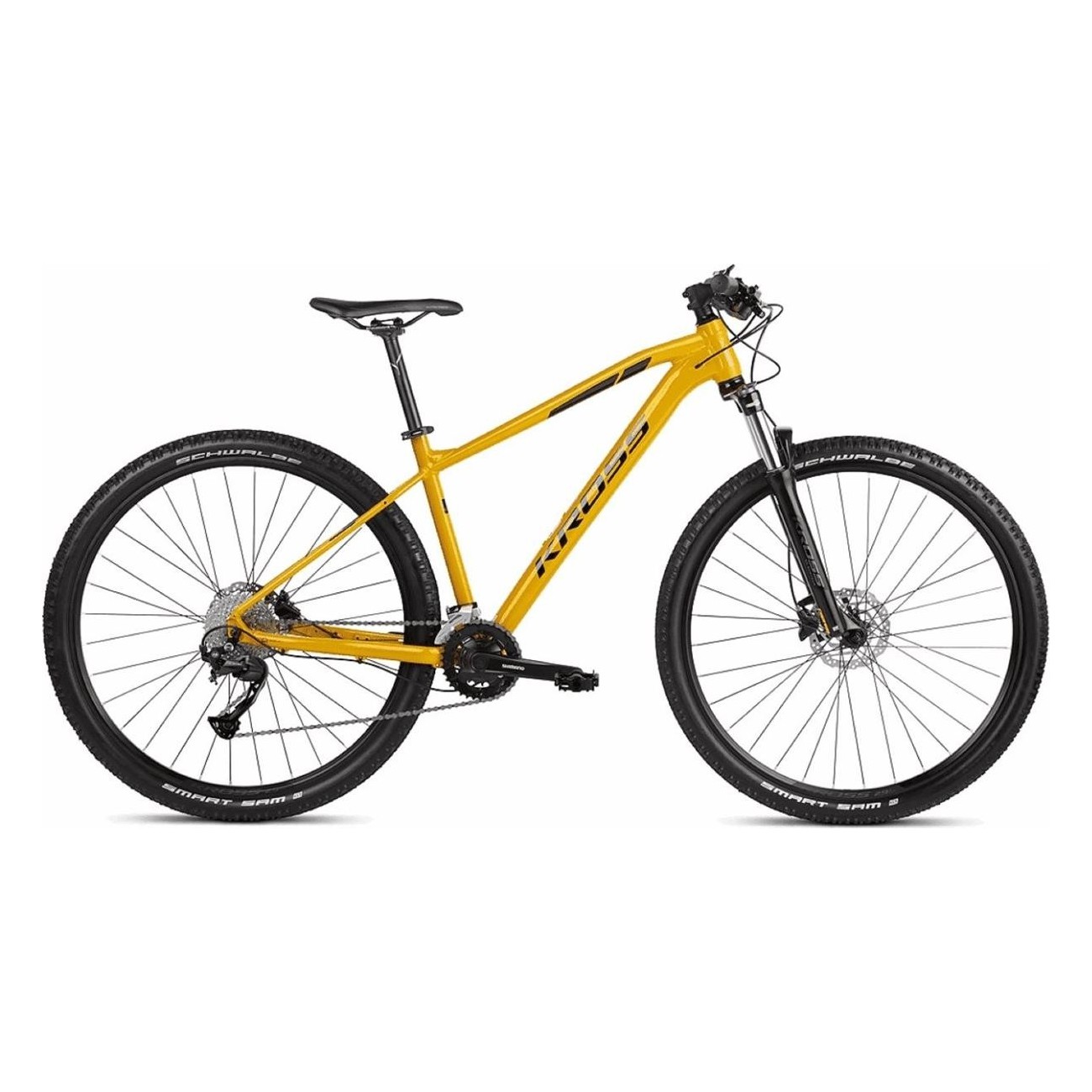 Bicicleta de Montaña KROSS Level 2.0 Hombre 29' Amarillo/Negro, 18V, Talla L - 1