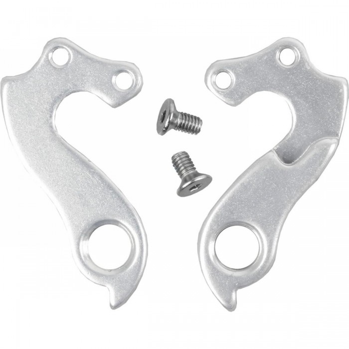 Silver Aluminum Rear Derailleur Hanger with 2 Screws for Frames 661200-4 & 661210-5 - 1