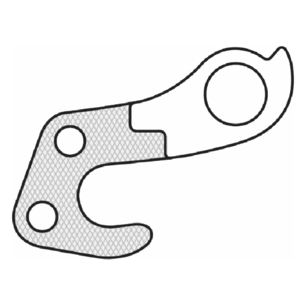 GH-138 Aluminum Derailleur Hanger - Durable and Lightweight for Bicycle - 1