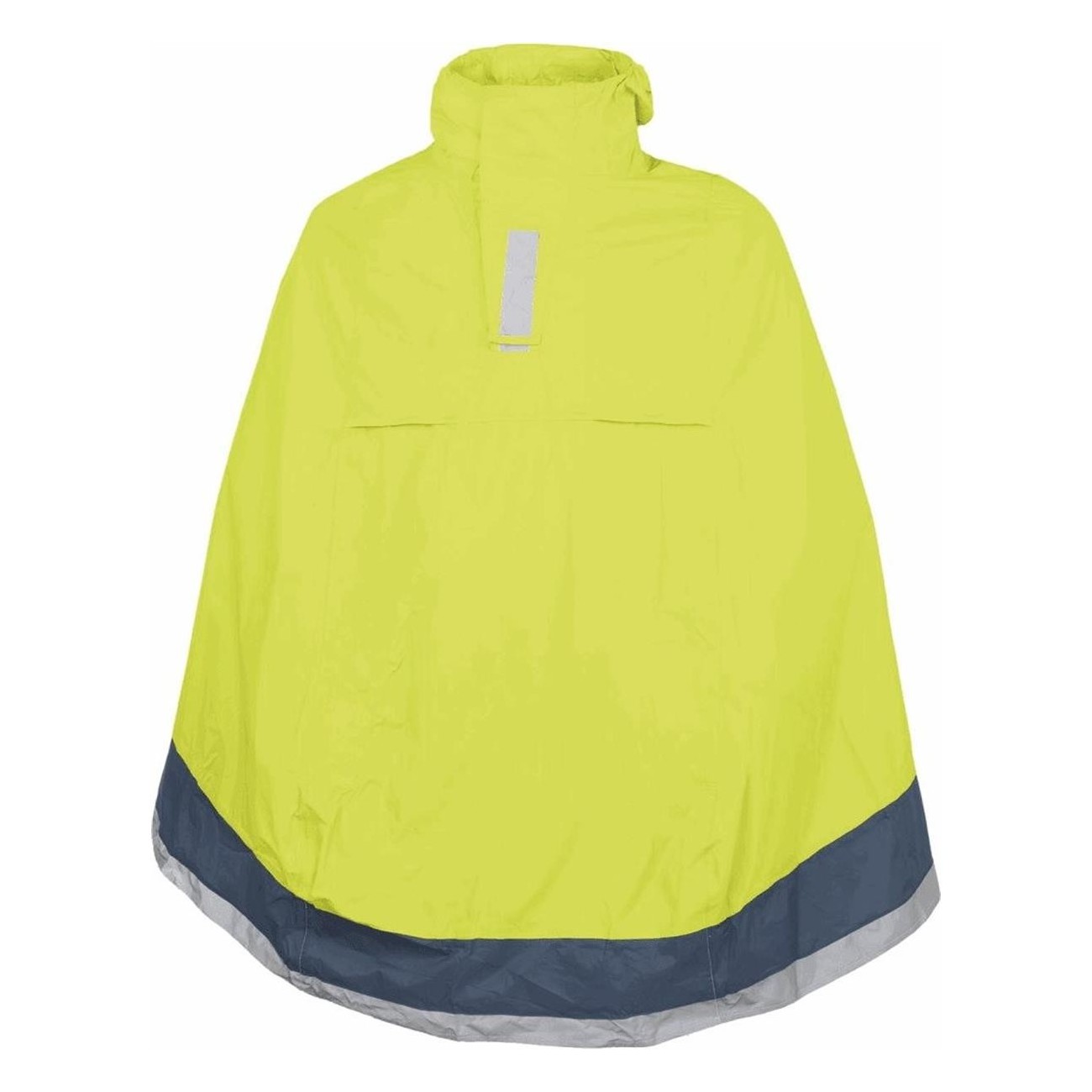 Capa de Lluvia Ergonómica para Bicicleta Amarillo Fluo S-M con Abertura para Mochila - 1