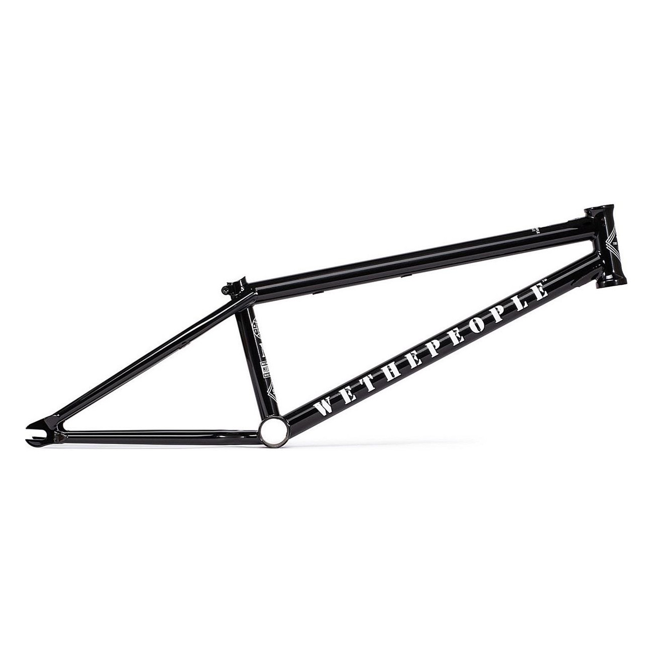 Cadre BMX Wethepeople Message 20.6' TT Noir, Sans Base de Frein, Tube 4130 CrMo - 1