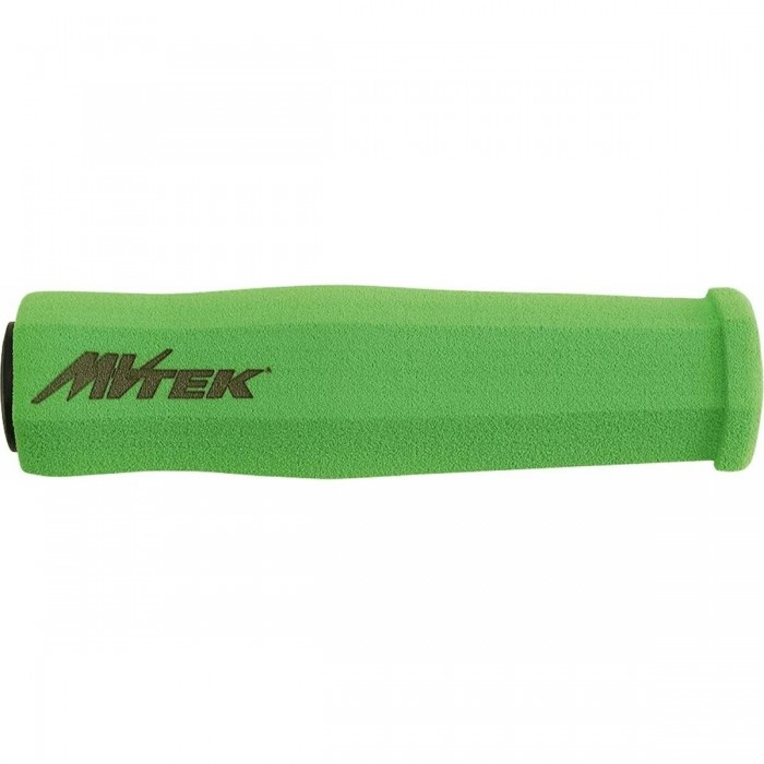 Lightweight Foam Ergonomic Grips 128mm Green with Caps - 43g - 1