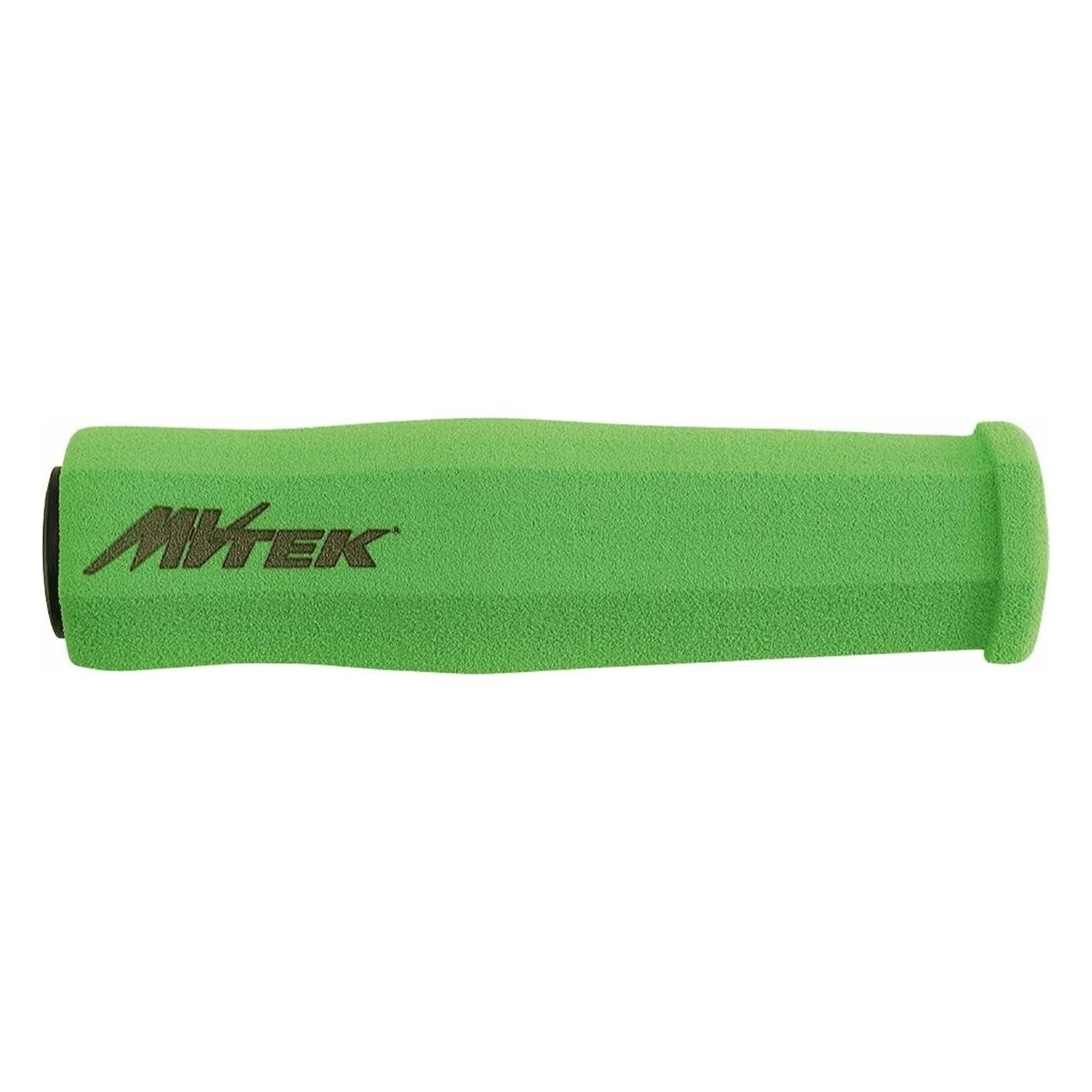 Manopole Ergonomiche in Schiuma Superleggera 128mm Verde con Tappi - 43g - 1 - Manopole - 8005586213532