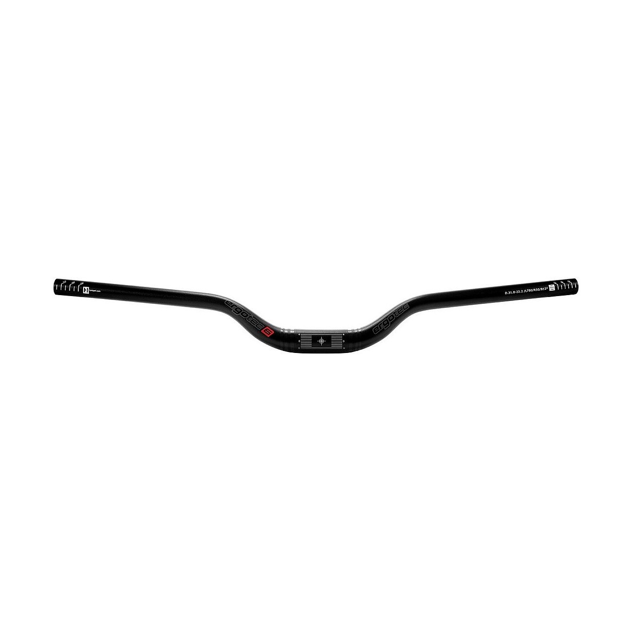 4016538101177 - MTB Riser Lenker 50mm aus schwarzem Aluminium 318x780mm ergonomisch und robust 4016538101177 - MTB Riser Lenker 50mm aus schwarzem Aluminium 318x780mm ergonomisch und robust