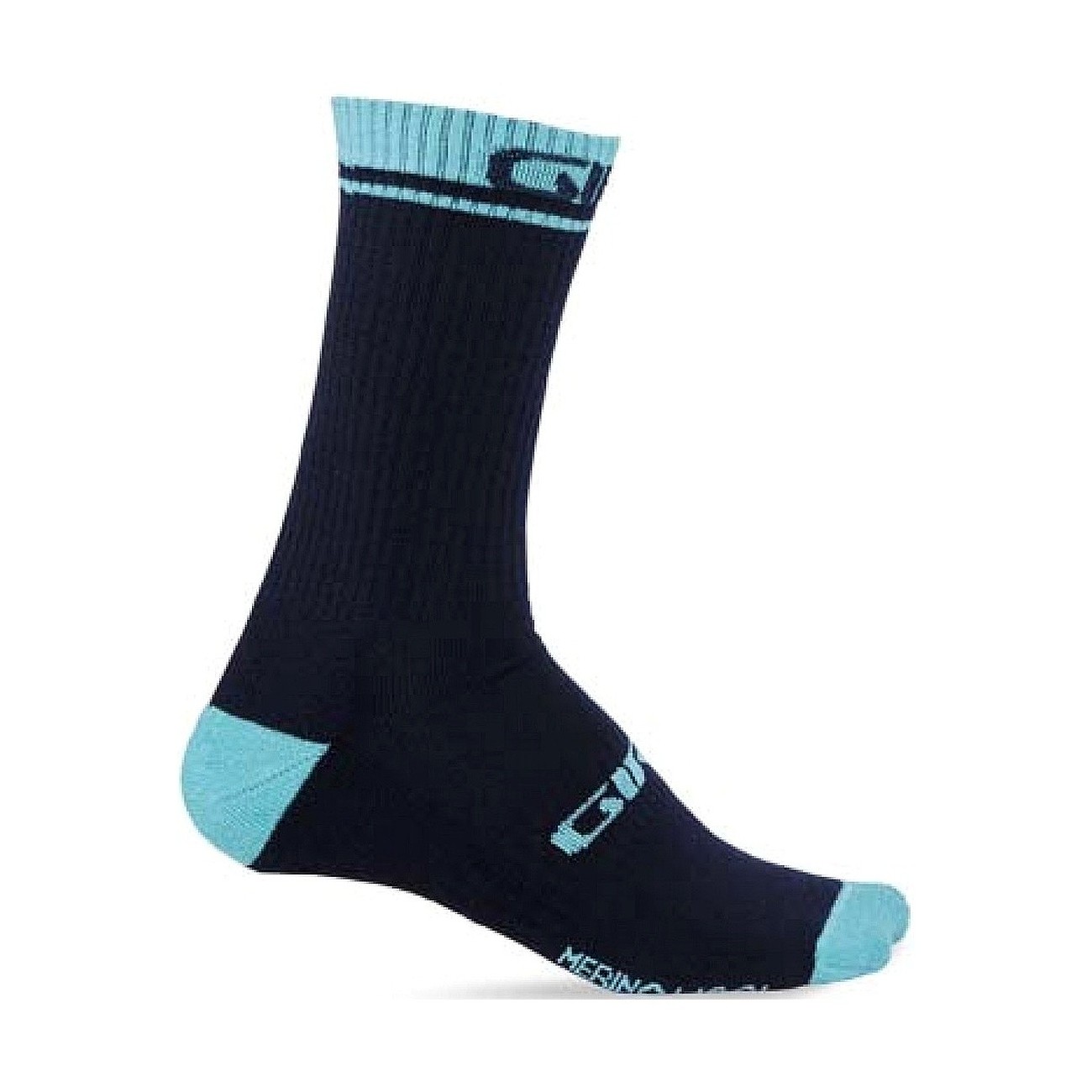 0768686083136 - Winter Merino Wollsocken Nachtblau Türkis EU 46-50 für Radfahrer 0768686083136 - Winter Merino Wollsocken Nachtblau Türkis EU 46-50 für Radfahrer