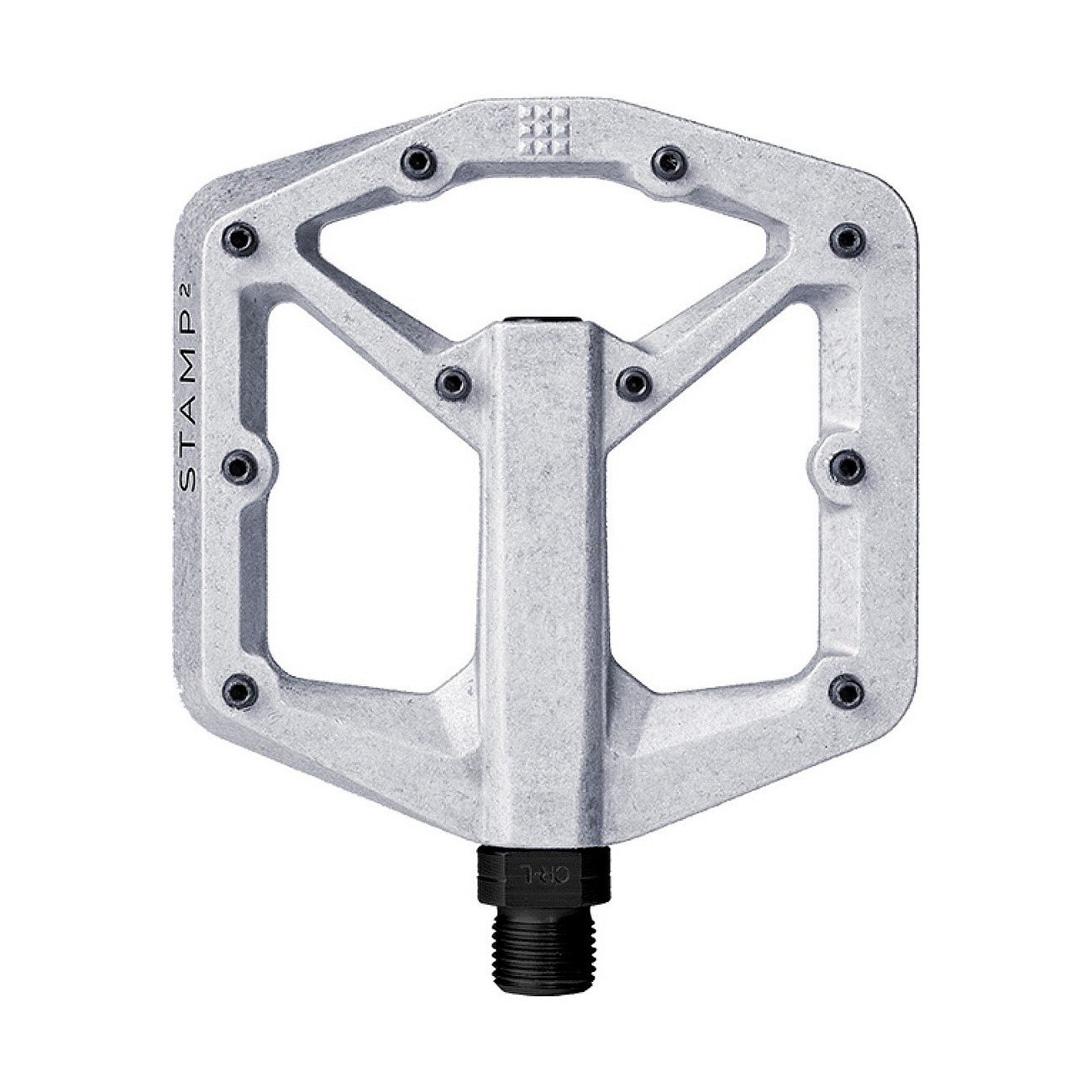 0641300163646 - Crankbrothers Stamp 2 Small Flat Pedale Roh 2020 - Ideal für Freeride Enduro Trail 0641300163646 - Crankbrothers Stamp 2 Small Flat Pedale Roh 2020 - Ideal für Freeride Enduro Trail
